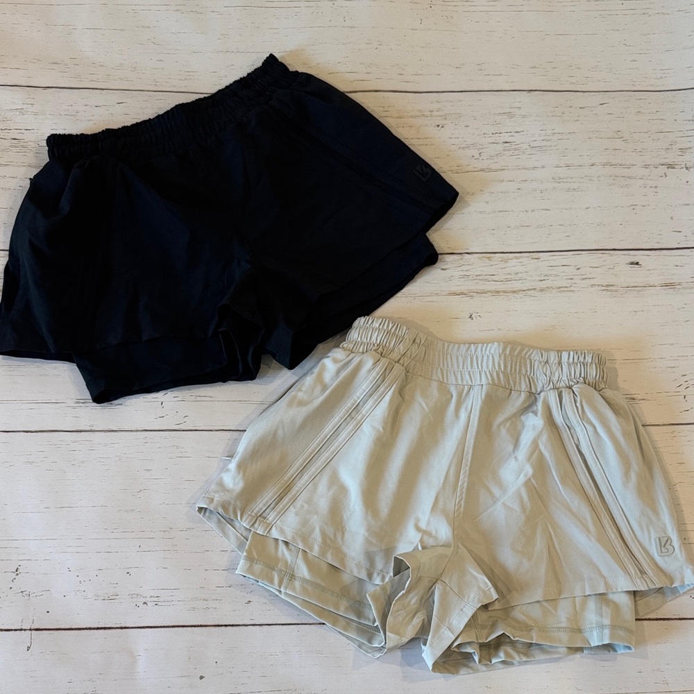 Buff Bunny Women's Black and Cream Shorts